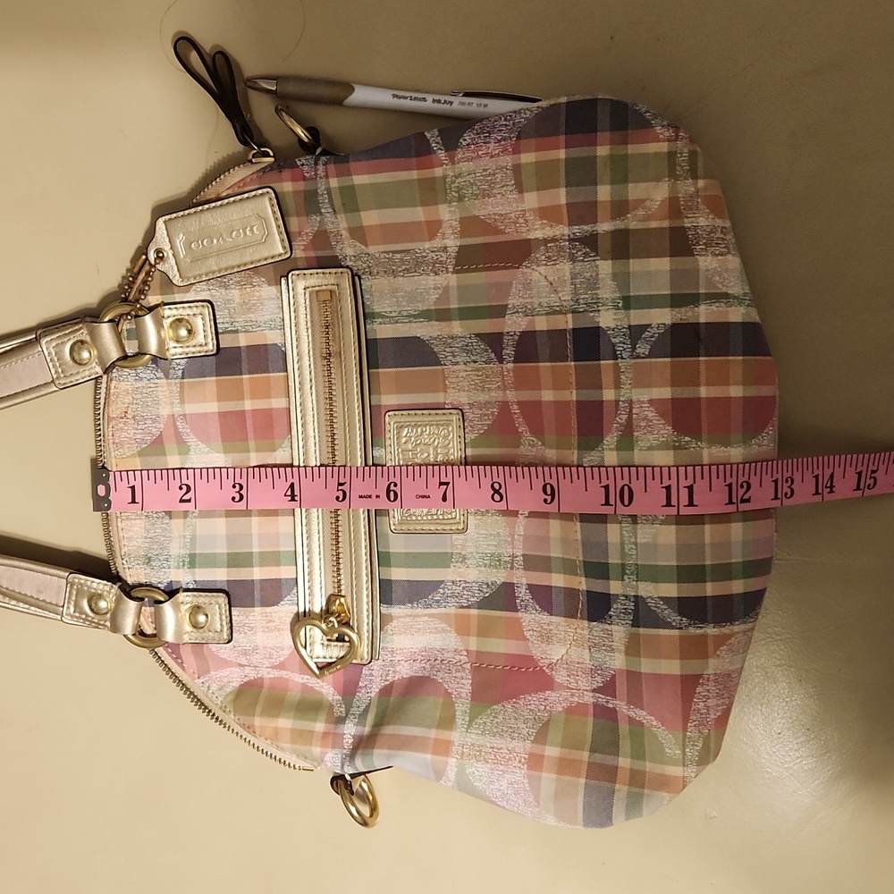 Coach plaid purse ๐ - Picture 9 of 11